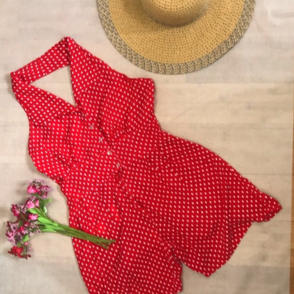 Polka dot romper